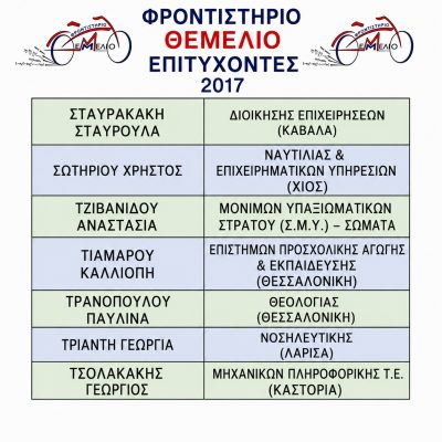 Επιτυχόντες 2016 - 2017 (7)